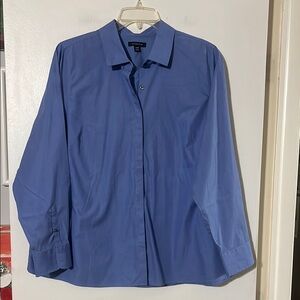 Lands' End Blue Button Down Shirt